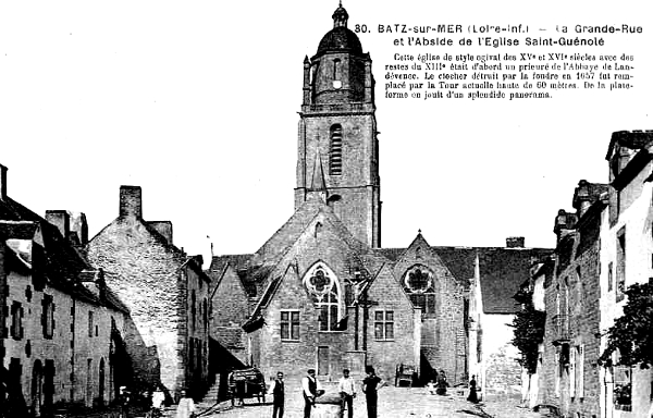 Batz-sur-Mer : glise saint Gunol (Bretagne).