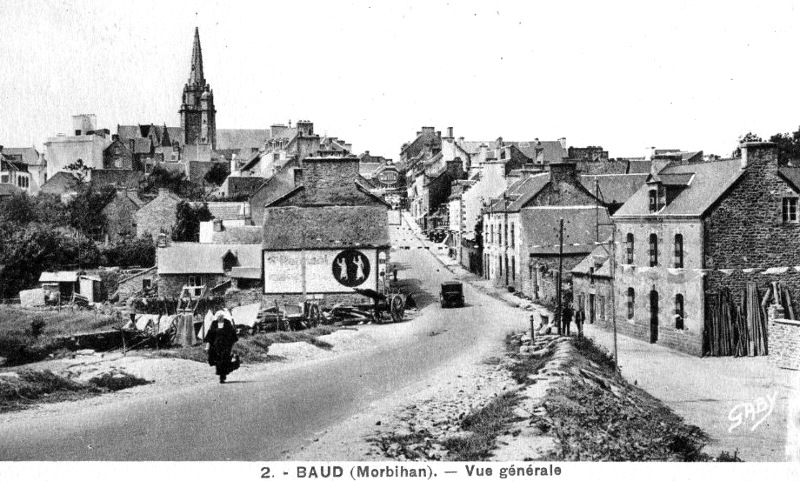 Ville de Baud (Morbihan-Bretagne).