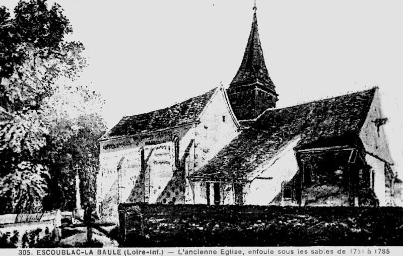 Ancienne glise de Escoublac (anciennement en Bretagne).