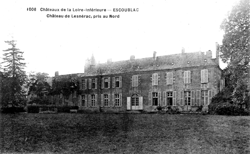 Château de Lesnérac à Escoublac (anciennement en Bretagne).