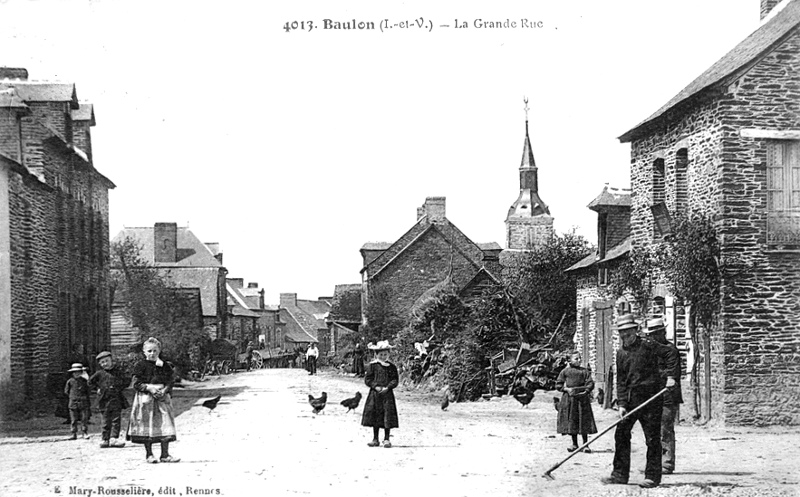 Ville de Baulon (Bretagne).