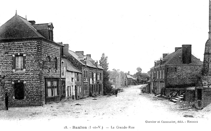 Ville de Baulon (Bretagne).