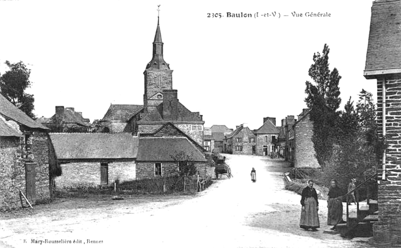 Ville de Baulon (Bretagne).