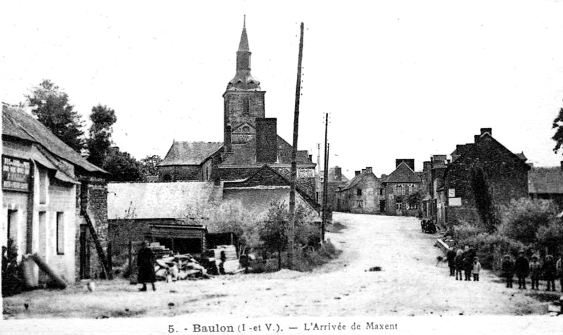 Ville de Baulon (Bretagne).