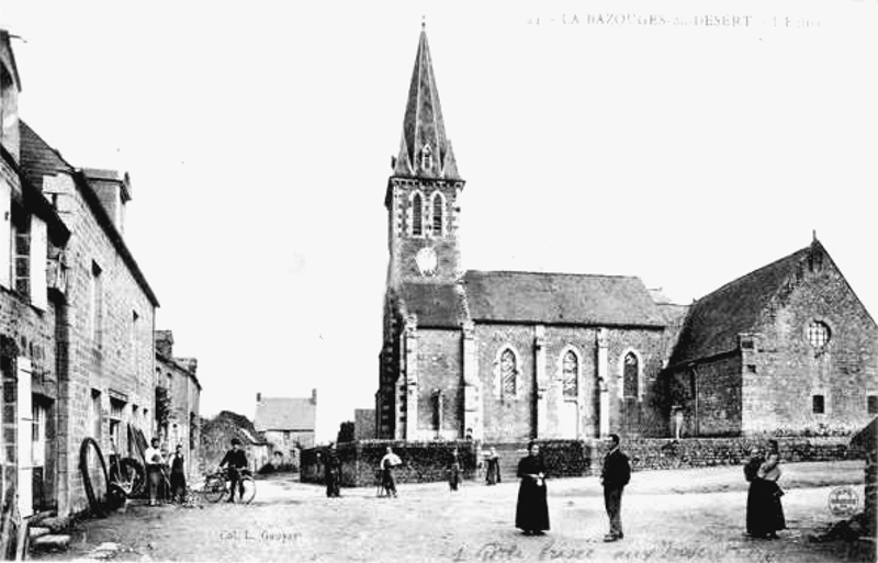 Ville de la Bazouge-du-Dsert (Bretagne).