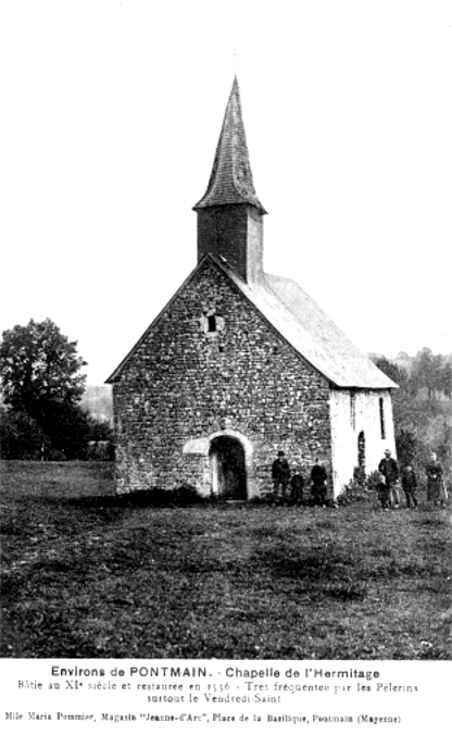 Chapelle de Saint-Clair-de-l'Hermitage à la Bazouge-du-Désert (Bretagne).