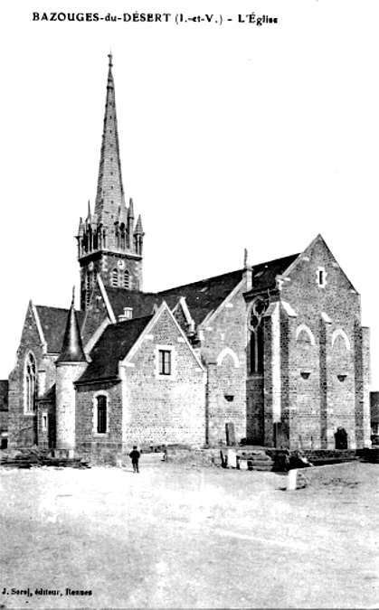Eglise de la Bazouge-du-Désert (Bretagne).