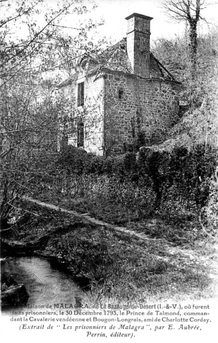 Maison de Malagra à la Bazouge-du-Désert (Bretagne).