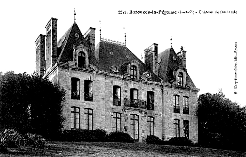 Château de Boulande à Bazouges-la-Pérouse (Bretagne).