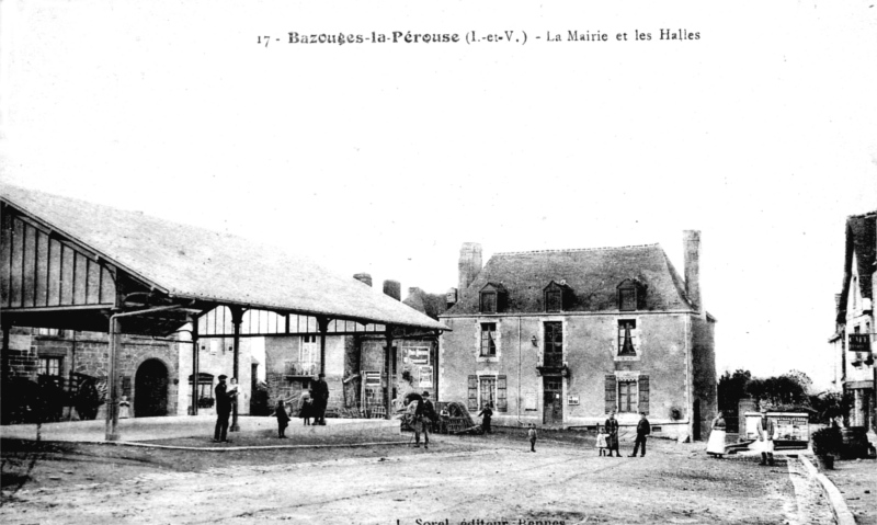 Ville de Bazouges-la-Pérouse (Bretagne).