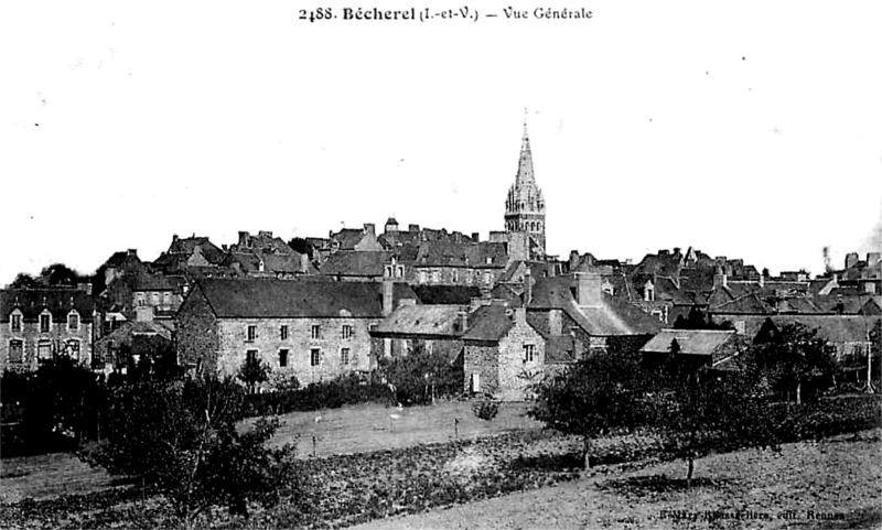 Ville de Bcherel (Bretagne).