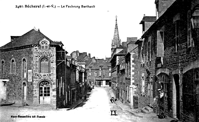 Ville de Bcherel (Bretagne).