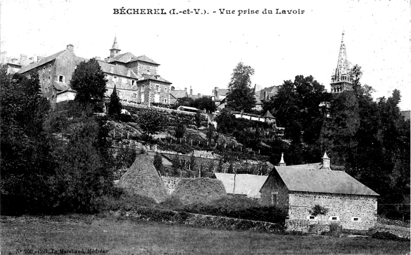 Ville de Bcherel (Bretagne).