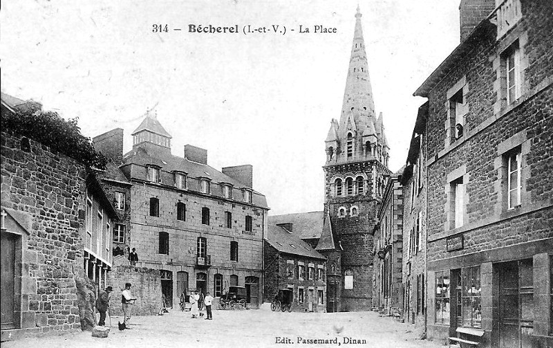Ville de Bécherel (Bretagne).