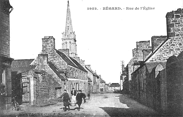 Ville de Bégard (Bretagne).