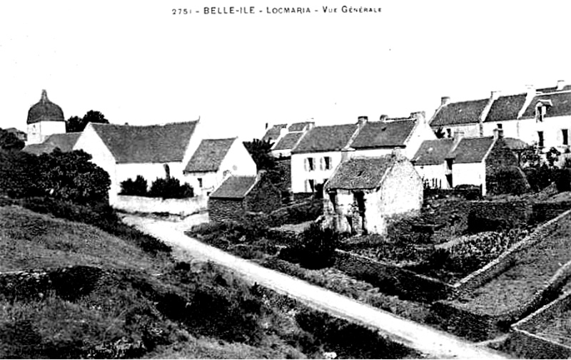 Ville de Locmaria en Belle-Ile-en-Mer (Bretagne).
