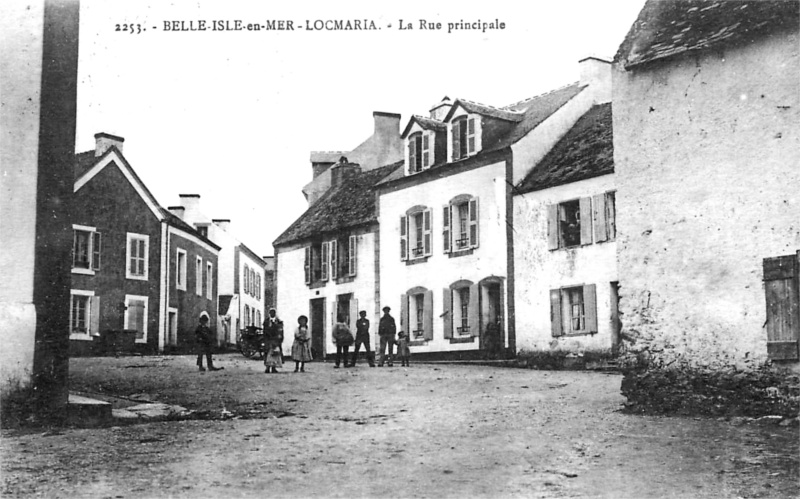 Ville de Locmaria en Belle-Ile-en-Mer (Bretagne).
