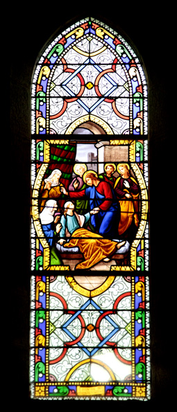 Belle-Isle-en-Terre (Bretagne) : église Saint-Jacques-le-Majeur (vitrail)