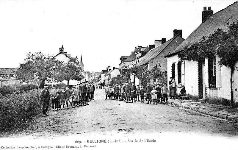 Ville de Bellign (anciennement en Bretagne).