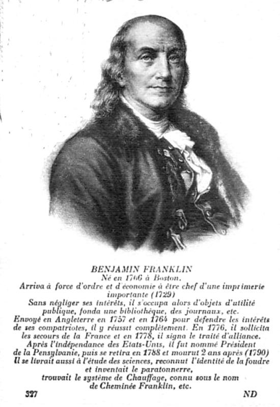 Benjamin Franklin (1706-1790).