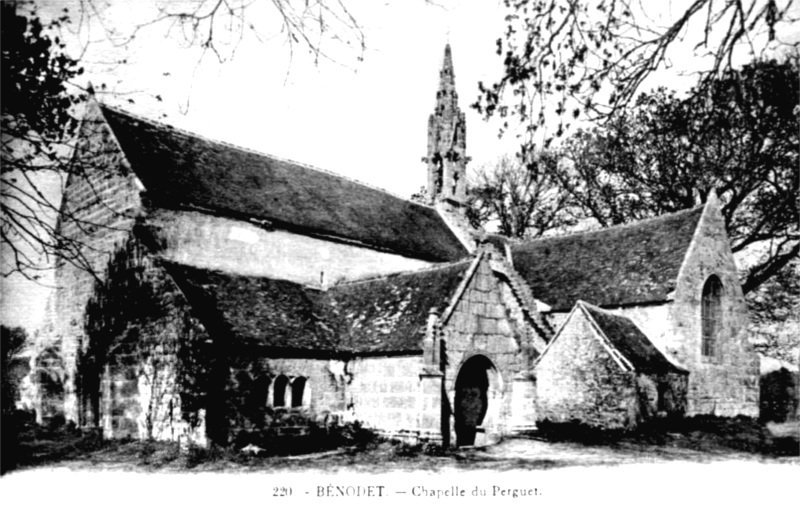 Eglise ou Chapelle de Perguet à Bénodet (Bretagne).