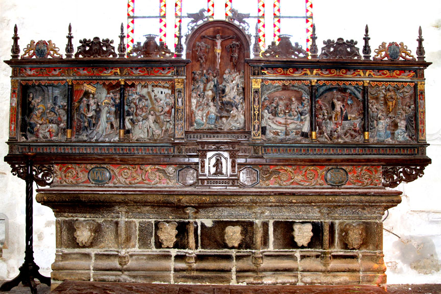 Retable de l'glise Notre-Dame de Berhet (Bretagne)