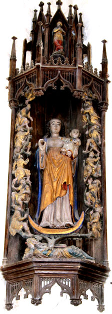 Statue de l'glise Notre-Dame de Berhet (Bretagne)