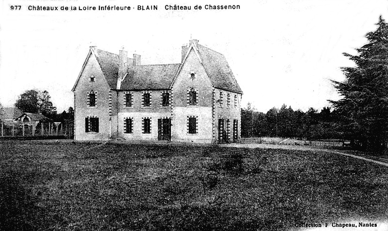 Château de Chassenon à Blain (anciennement en Bretagne).