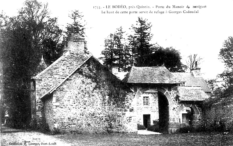 Ville de Bodeo (Bretagne) : manoir de Krigant.