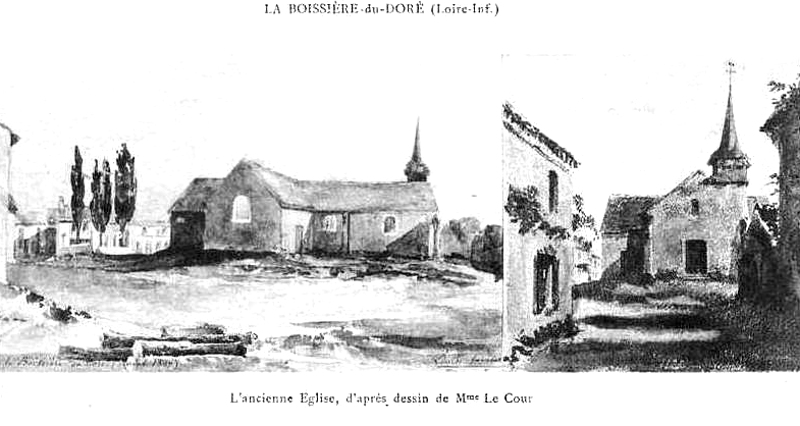 Ancienne glise de La Boissire-du-Dor (Bretagne).