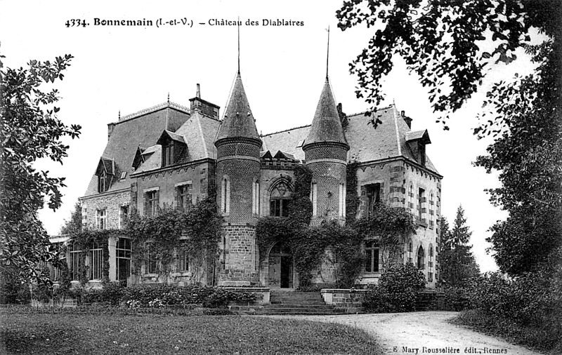 Chteau des Diablaires  Bonnemain (Bretagne).