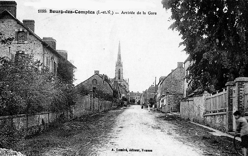 Ville de Bourg-des-Comptes (Bretagne).