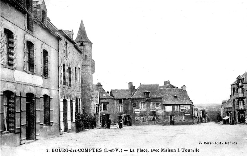 Ville de Bourg-des-Comptes (Bretagne).