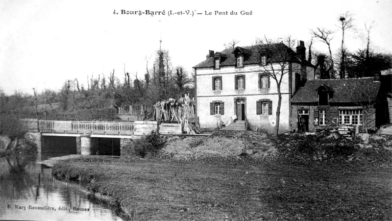 Ville de Bourgbarr (Bretagne).