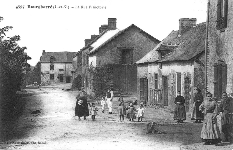 Ville de Bourgbarr (Bretagne).