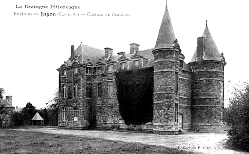 Ville de Bourseul (Bretagne) : le château.