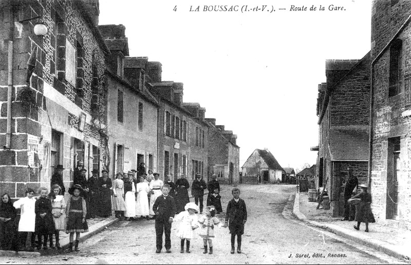 Ville de La Boussac (Bretagne).