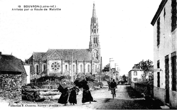 Ville de Bouvron, anciennement en Bretagne.
