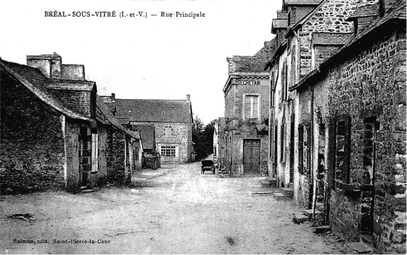 Ville de Bral-sous-Vitr (Bretagne).