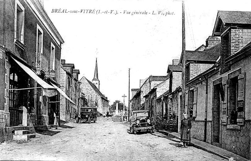 Ville de Bral-sous-Vitr (Bretagne).