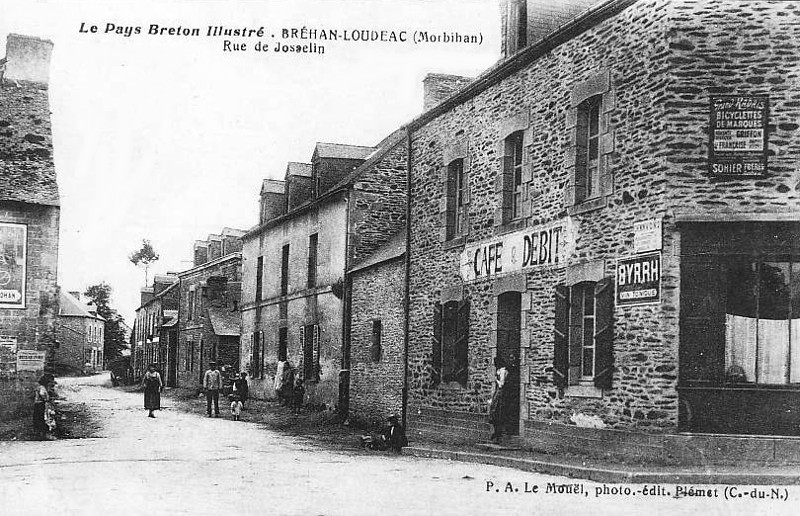 Ville de Brhan ou Brhan-Loudac (Bretagne).