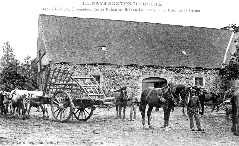 Ville de Brhan ou Brhan-Loudac (Bretagne).