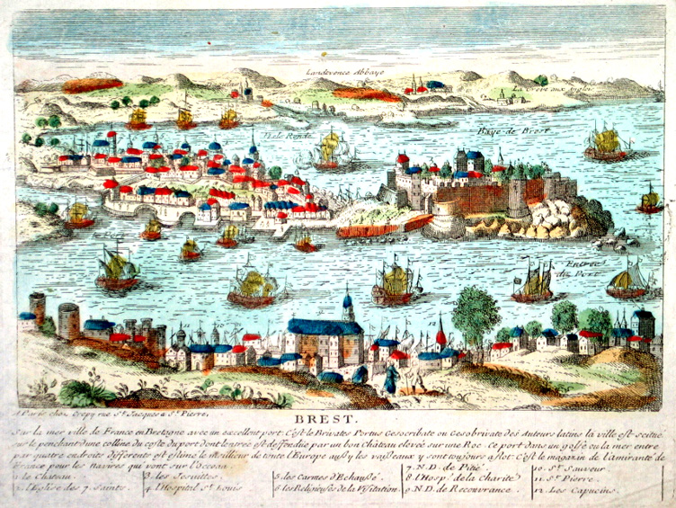 Ancien plan de Brest