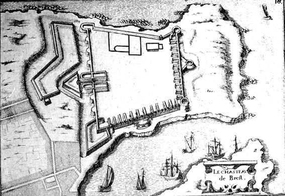 Château de Brest en 1636 de Tassin