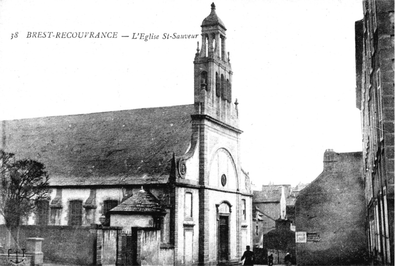 L'glise Saint-Sauveur de Recouvrance, un quartier historique de Brest (Bretagne).