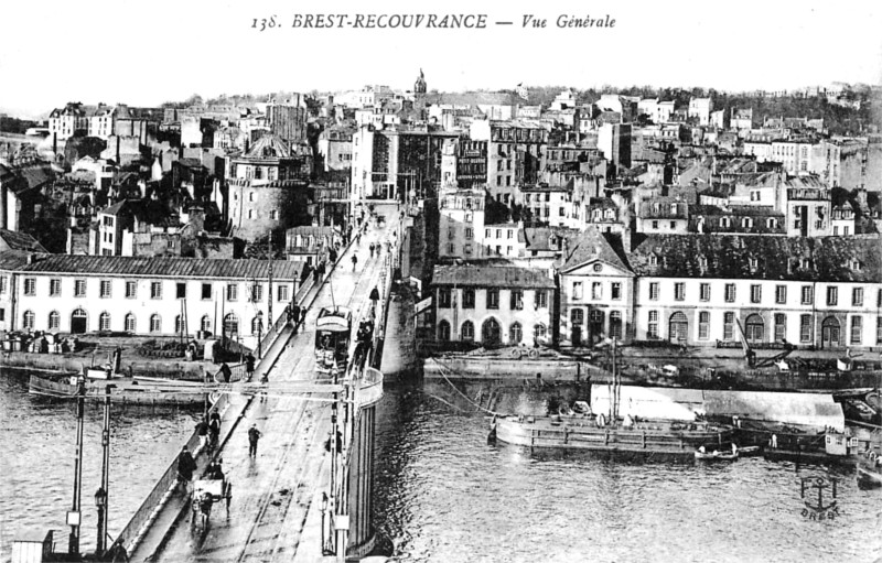Recouvrance, un quartier historique de Brest (Bretagne).