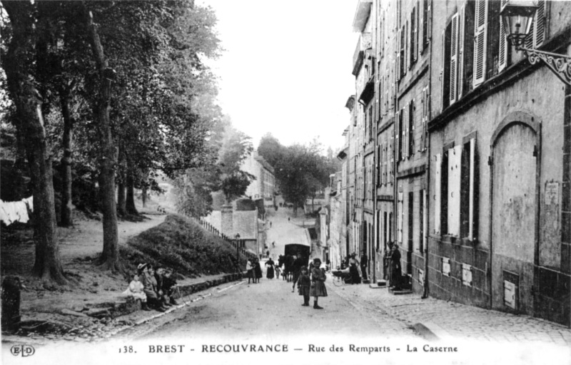 Recouvrance, un quartier historique de Brest (Bretagne).