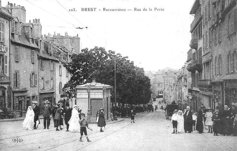Recouvrance, un quartier historique de Brest (Bretagne).
