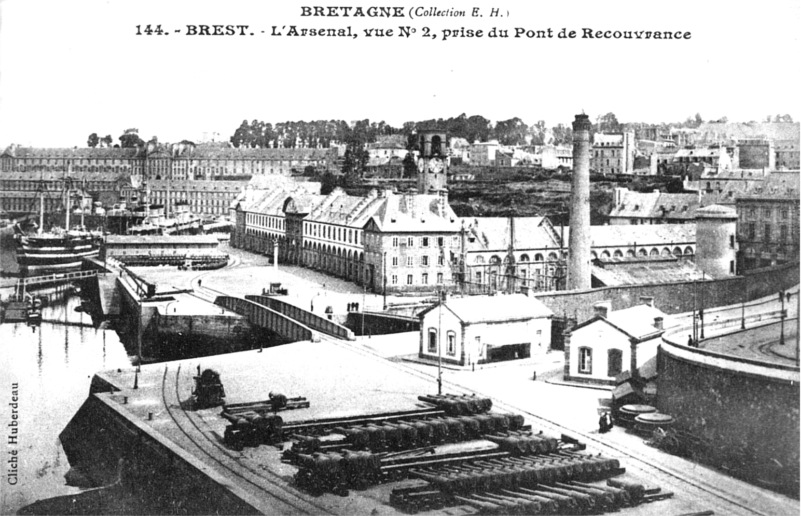 Recouvrance, un quartier historique de Brest (Bretagne).