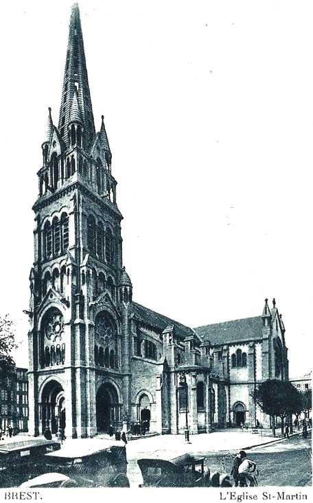 Eglise de la paroisse Saint-Martin de Brest (Bretagne).